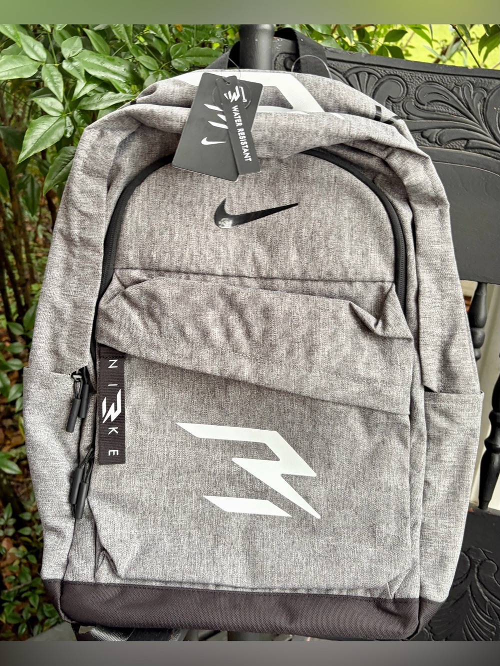 NWT NIKE Grey Heather Water Resistant Backpack w/Laptop Pocket